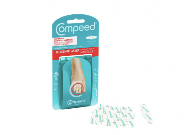 Compeed Blasenpflaster an den Zehen 8 St Пластырь против мозолей 8 шт.