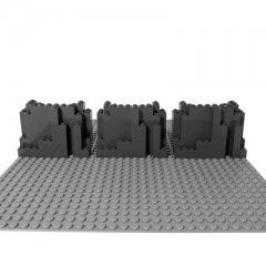 LEGO LEGO 4x10x6 Felsplatte Dunkelgrau - 100 Stuck - Rock Panel 6082 LEGO 4x10x6 Rock Panel Dark Grey — 100 штук — Rock Panel 6082