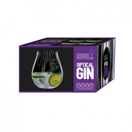 Riedel Riedel Tumbler Kollektion Optik O Gin Glas Set 4-tlg. h: 124 mm / 762 ml Riedel Tumbler Collection Optik O Набор стаканов для джина, 4 предм. высота: 124 мм / 762 мл