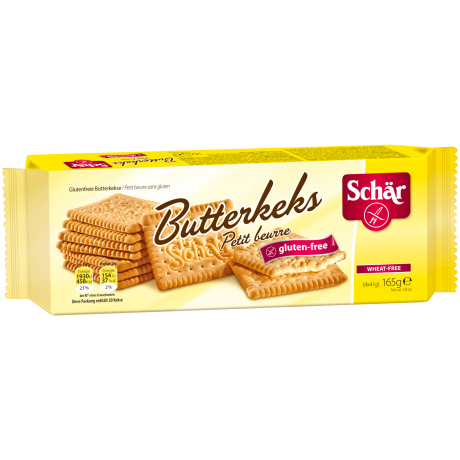 Schar Butterkeks Petit beurre Безглютеновое песочное печенье 165г