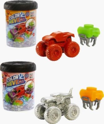 Mattel Hot Wheels Monster Trucks Color Reveal 2er-Pack Горячие колеса Monster Trucks Раскраски 2-Pack