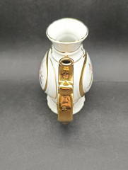 Кружка винтажная JDME Czechoslovakia 78 er с ручкой, цветочный декор с позолотой, фарфор, 17 х 11 см, Чехословакия, 1960-70гг.