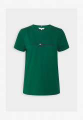 Tommy Hilfiger REGULAR TEE  Print T-shirt prep green REGULAR TEE Футболка с принтом подготовка зеленый