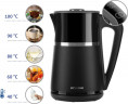Hyundai Hyundai Wasserkocher HYUVK309, 1,7 l, 2200 W, elektronische Temperaturregelung, Thermoskannen-Effekt Hyundai HYUVK309 Чайник 1,7 л 2200 Вт Электронный контроль температуры Эффект термоса