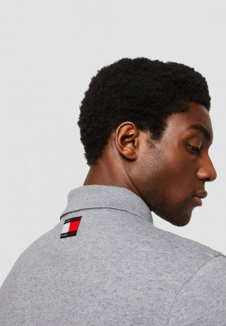 Tommy Hilfiger GOOD LUCK Polo shirt medium grey heather УДАЧА Рубашка поло средний серый вереск