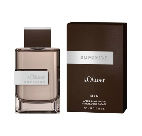 s.Oliver Superior After Shave, Лосьон после бритья мужской  древесно-пряный аромат, увлажнение и уход, Германия, 50 мл