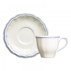 Gien Fayencerie Gien 'Filets Bleus' Kaffee-/Tee-Untertasse 15,3 cm Gien &quot;Filets Bleus&quot; Блюдце для чая/кофе 6 дюймов