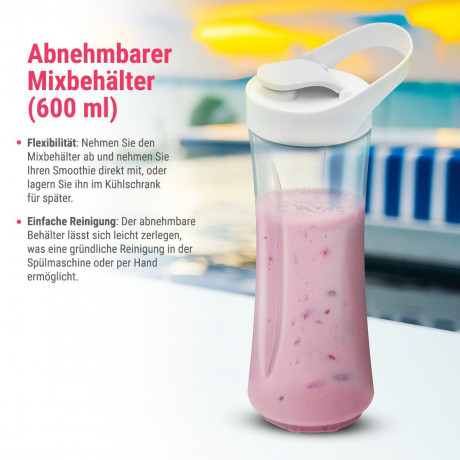 CLATRONIC CLATRONIC Smoothie-Maker SM 3593, fur Smoothies Shakes, auch als Trinkbecher CLATRONIC Smoothie Maker SM 3593, для коктейлей-смузи, также в качестве чашки для питья