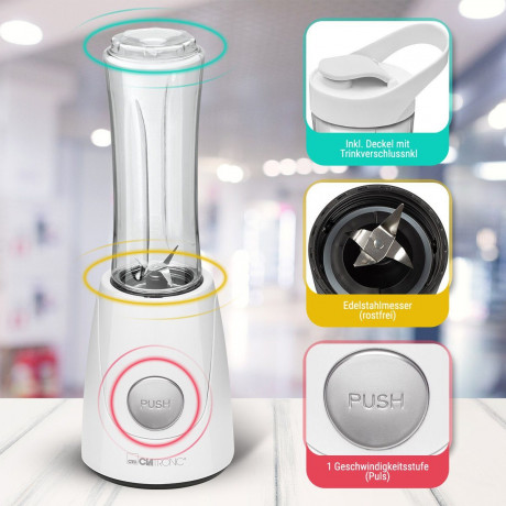 CLATRONIC CLATRONIC Smoothie-Maker SM 3593, fur Smoothies Shakes, auch als Trinkbecher CLATRONIC Smoothie Maker SM 3593, для коктейлей-смузи, также в качестве чашки для питья