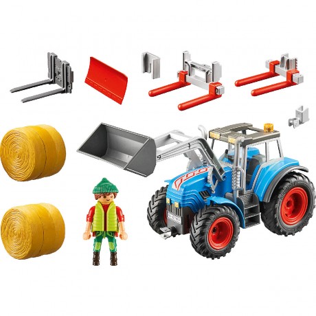 PLAYMOBIL PLAYMOBIL 71004 Grosser Traktor mit Zubehor Большой трактор PLAYMOBIL 71004 с принадлежностями