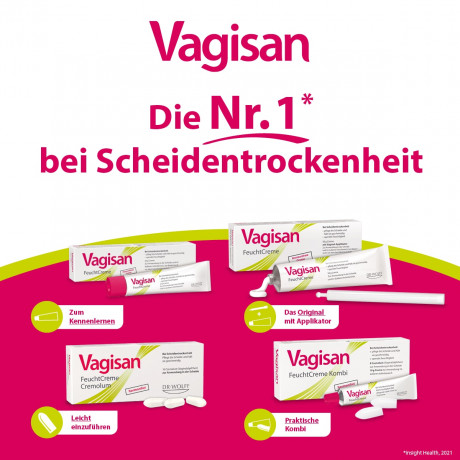 Vagisan FeuchtCreme Kombi 8 Ovula+10 g Creme  MoistCream Combi 8 яйцеклеток + 10 г сливок
