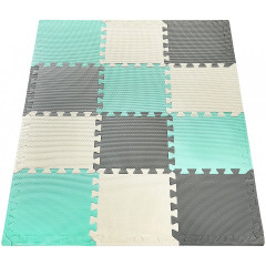 Krabbelmatte mit Rand Spielmatte 120 x 90 x 1.2 cm + Wasserdicht Коврик для ползания с бордюрным игровым ковриком 120 x 90 x 1,2 см + водонепроницаемый