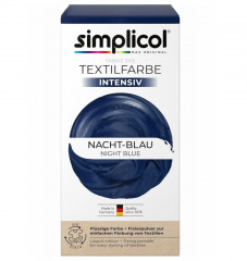 Набор красок 2 уп Simplicol Samt-Schwarz + Nacht-Blau: Краска для ткани чёрная Samt-Schwarz и синяя Nacht-Blau интенсивная, жидкая, для стиральной машины, 300 мл + фиксатор 800 г