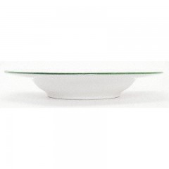 Gmundner Keramik Gmundner Keramik Gruner Rand Suppenteller Gourmet 24 cm Керамическая суповая тарелка Gmundner с зеленым ободком Gourmet 24 см