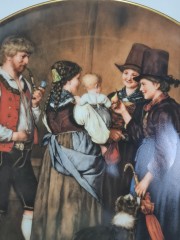 LILIEN PORZELLAN Номерная декоративная тарелка &quot;Визит&quot; Франц фон Дефреггер,  5318С, 20см, Германия, 1988г.