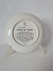 LILIEN PORZELLAN Номерная декоративная тарелка &quot;Визит&quot; Франц фон Дефреггер,  5318С, 20см, Германия, 1988г.