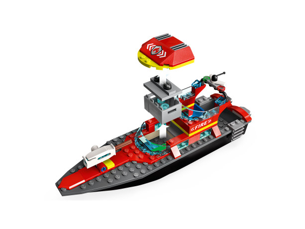 Lego Feuerwehrboot пожарная лодка