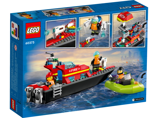 Lego Feuerwehrboot пожарная лодка