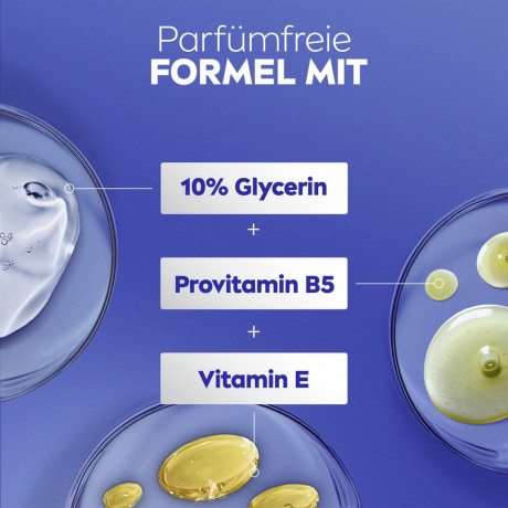 NIVEA Body Lotion Repair & Care Parfumfrei, 400 ml, Нивеа Лосьон для тела без парфюма, 10% глицерин, провитамин B5 и ниацинамид, для сухой и чувствительной кожи, 72ч увлажнение, 400 мл