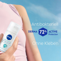NIVEA Dry Active Anti-Transpirant Spray, 35 ml, Нивеа Антиперспирант спрей, Dual Protect, 72ч сухость и комфорт, дорожный формат, 35 мл
