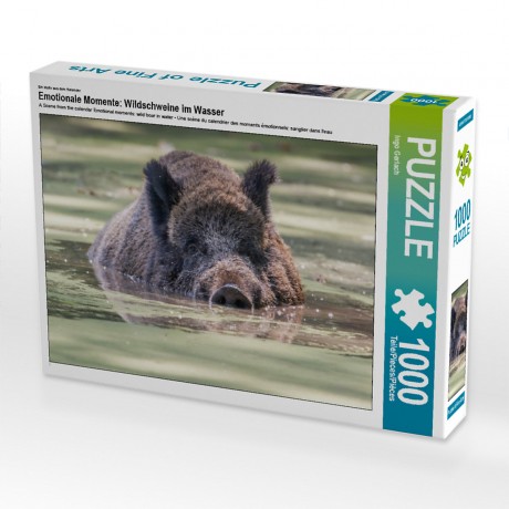 CALVENDO Puzzle CALVENDO Puzzle Emotionale Momente: Wildschweine im Wasser Пазл CALVENDO Puzzle Эмоциональные моменты: Кабан в воде