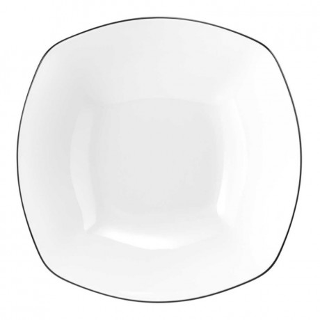 Seltmann Weiden Seltmann Weiden Lido Black Line Schussel eckig 24,5x24,5 cm / h: 8 cm / 2,31 L Seltmann Weiden Lido Black Line квадратная чаша 24,5x24,5 см / высота: 8 см / 2,31 л