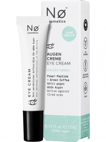 NO COSMETICS awake today Augencreme, 15 ml, No Cosmetics Крем для области вокруг глаз с маслами авокадо и миндаля, против отёчности и следов усталости, 15 мл