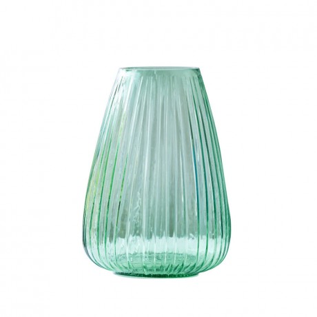 Bitz Bitz Kusintha - Glas green Vase h: 22 cm Bitz Kusintha - Стеклянная зеленая ваза h: 22 см