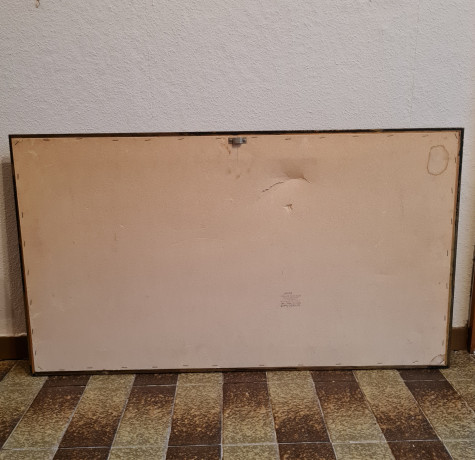 Картина винтажная "Домик в Шварцвальде", гобелен, 97 x 55 см, Германия, 1960-70гг.