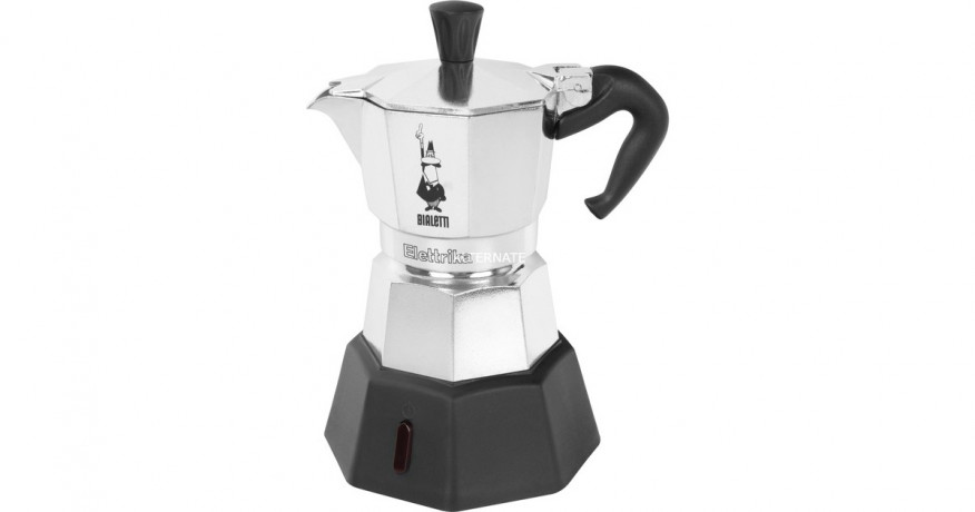Bialetti Bialetti Elettrika, Espressomaschine silber/schwarz, 2 Tassen silber, schwarz Bialetti Elettrika, кофемашина для эспрессо серебристый/черный, 2 чашки
