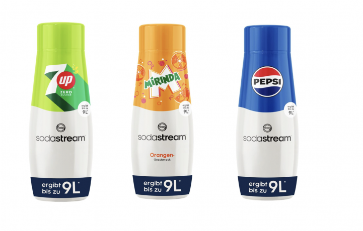 Набор сиропов для напитков Sodastream 7UP, Mirinda, Pepsi, 3 х 440мл