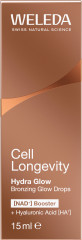 WELEDA Cell Longevity Hydra Glow Bronzing Glow Drops, 15 ml, Бронзирующие капли для лица Hydra Glow с гиалуроновой кислотой HA7 и минеральными пигментами, 15 мл