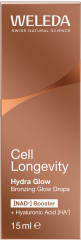 WELEDA Cell Longevity Hydra Glow Bronzing Glow Drops, 15 ml, Бронзирующие капли для лица Hydra Glow с гиалуроновой кислотой HA7 и минеральными пигментами, 15 мл