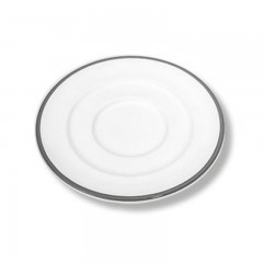 Gmundner Keramik Gmundner Keramik Grauer Rand Espresso-Unterteller mit Fahne Gourmet 16 cm Блюдце для эспрессо Gmundner Ceramic Grauer Rand с ободком Gourmet 16 см