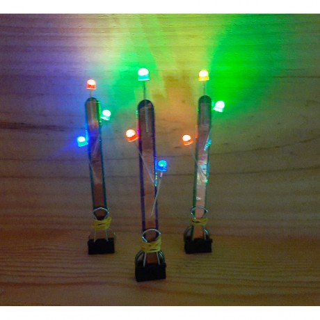 myExperimentSet LED am Steckerl 3-er Pack– Forschen mit Stromkreis und Kupferband – Werkpackung Светодиод на штекере 3 шт.