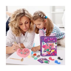 Spielzeug fur archaologische Ausgrabungen Naturliches Mineral-Edelstein-DIY-Armband Археологические раскопки игрушка натуральный минерал драгоценный камень DIY браслет