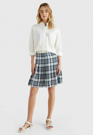 Tommy Hilfiger ICONS CREST BOYFRIEND Button-down blouse ecru ICONS CREST BOYFRIEND Блузка на пуговицах экрю