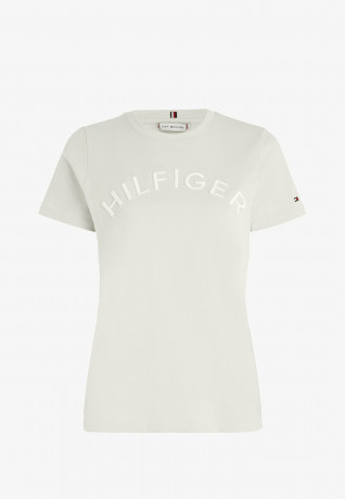 Tommy Hilfiger REG VARSITY EMB C-NK SS Print T-shirt light sandalwood REG VARSITY EMB C-NK SS Футболка с принтом светлое сандаловое дерево