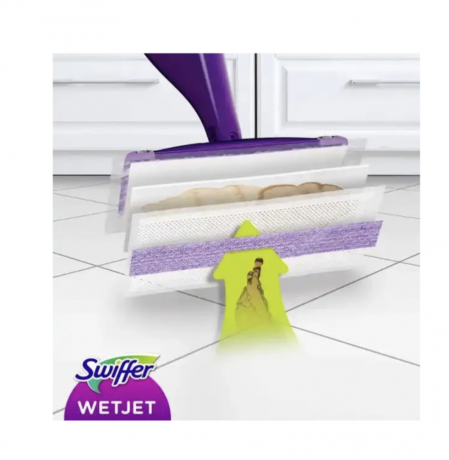 Swiffer Bodenreiniger Wet Jet Starterset, 1 St, Швабра Swiffer с распылителем + 5 салфеток + раствор для мытья полов WET JET