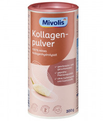 Mivolis Kollagen Pullver 200g, Коллаген, 100% чистый гидролизат коллагена, Германия, 200 г
