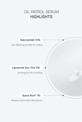 Transparent Lab Oil Patrol Serum Сыворотка для лица матирующая сыворотка для жирной и комбинированной кожи, против жирного блеска и расширенных пор, 30 мл