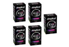 Simplicol Textilfarbe Back to Black Farberneuerung 5stk Текстильная краска для восстановления черного цвета ткани, 400 г x 5 упаковок