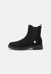 Tommy Hilfiger COIN FLAT BOOT Classic ankle boots black COIN FLAT BOOT Классические ботильоны черный
