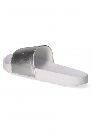 Tommy Hilfiger METALLIC Pool slides silber METALLIC Шлепанцы для бассейна серебро