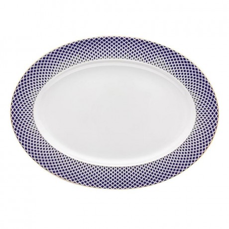 Rosenthal Rosenthal Francis Carreau Bleu Platte 40x29,5 cm Rosenthal Francis Carreau Bleu тарелка 40x29,5 см