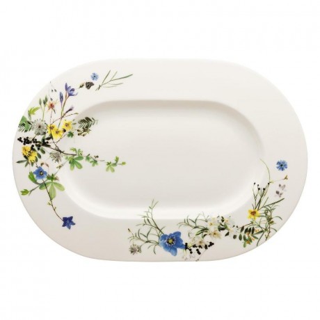 Rosenthal Rosenthal Brillance Fleurs des Alpes Platte 41x29 cm Rosenthal Brilliance Fleurs des Alpes Тарелка 41x29 см