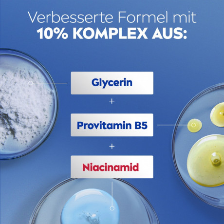 NIVEA Body Lotion Repair & Care, 250 ml, Нивеа Лосьон для тела, 10% глицерин, провитамин B5 и ниацинамид, для очень сухой кожи, 72ч увлажнение, 250 мл