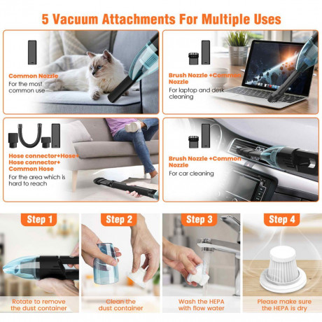 ELEGIANT ELEGIANT Akku-Handstaubsauger EGH-VC2  Беспроводной ручной пылесос ELEGIANT EGH-VC2