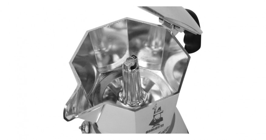 Bialetti Bialetti Moka Timer, Espressomaschine silber/schwarz, 3 Tassen silber, schwarz Bialetti Moka Timer, эспрессо-машина серебристый/черный, 3 чашки