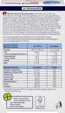 Mivolis Vitamin B Komplex Depot Комплекс Витамина B в капсулах, 60 шт.